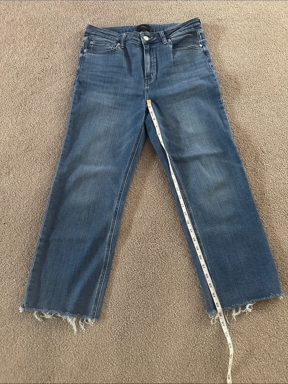 Quince Women's Mid Blue Straight-Leg Jeans